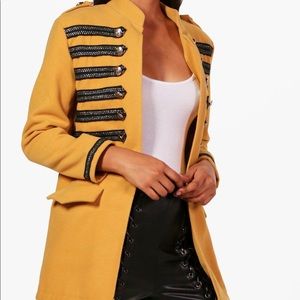 Brand new mustard military coat